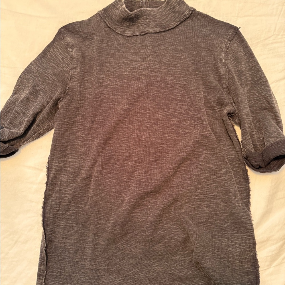 Gray Turtleneck Sweater